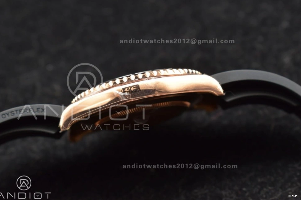 on Bezel Black Ceramic VS3235 Strap VSF Edition Oysterflex Yacht-Master 1:1 Best Rubber 126655 0520
